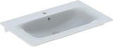 GEBERIT Renova Plan Möbelwaschtisch 100x48 cm mit Hahnloch und Überlauf in Weiß