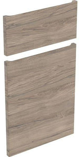 Geberit Renova Plan Schubladenfront & Tür Set für Seitenschrank, 70 cm, Nussbaum Hickory Hell