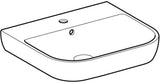 Geberit Smyle Waschtisch 55x48 cm mit Hahnloch und Überlauf in Weiß