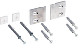GEBERIT Befestigungsmaterial für iCon Regal – 4 Schrauben, 2 Platten, 4 Dübel