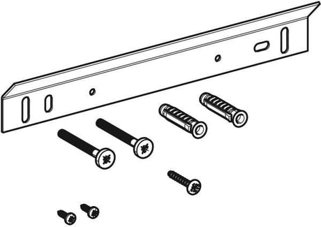 Geberit iCon Befestigungsmaterial Set für Seitenelement – Montageschiene, Dübel & Schrauben