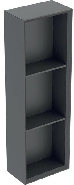 Geberit Regal rechteckig 22,5x70x13,2cm, weiß hochglanz – Wandhängendes Badregal mit 2 Einlegeböden