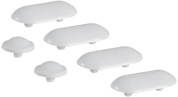 GEBERIT Set Puffer für WC-Sitz Prima CDI – 6 Stück, grau, zum Stecken