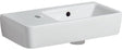 GEBERIT Renova Compact Handwaschbecken 50x25 cm, Hahnloch links, mit Überlauf, weiß
