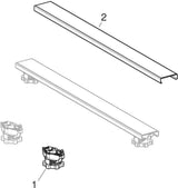 Geberit Set Füße und 4 Traversen 625mm für Duschwannen aus Steinharz, höhenverstellbar
