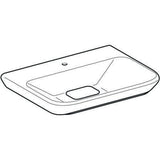 Geberit Waschtisch MYDAY 650x480mm ohne Überlauf mit Hahnloch weiß KeraTect