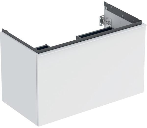 Geberit Acanto Waschtischunterschrank 90 cm, weiß hochglänzend, 1 Schublade + Innenschublade