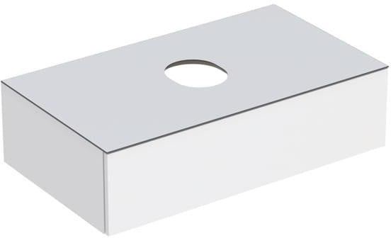 Geberit VariForm Waschtischunterbau 90 cm lava matt, 1 Schublade, Push-to-open, wandhängend