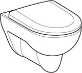 GEBERIT Renova Set Wand-WC Tiefspüler mit WC-Sitz, weiß – Wandmontage