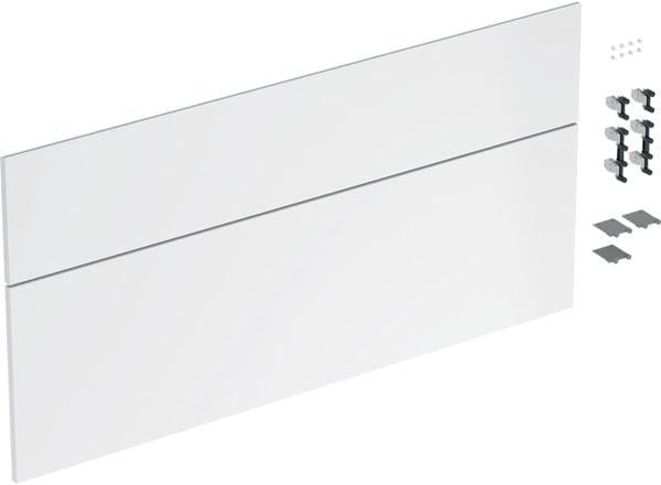 GEBERIT iCon Schubladenfront Set für Waschtisch 120 cm, weiß hochglänzend, 2 Fronten