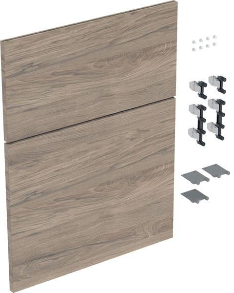 Geberit iCon Schubladenfront Set für Seitenschrank, 45 cm, weiß hochglänzend