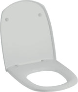Geberit Vitelle WC-Sitz mit Deckel, Duroplast weiß glänzend, Edelstahl Scharniere