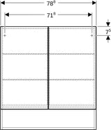 GEBERIT Renova Plan Spiegelschrank 2 Türen 80 cm weiß mit Soft-Close