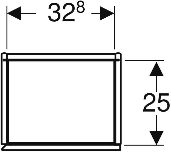GEBERIT ONE Hochschrank 36 cm, 1 Tür, weiß hochglänzend, wandhängend, Soft-Close