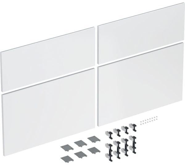Geberit iCon Schubladenfront Set 4 St. für Unterschrank DWT 120 cm, weiß glänzend