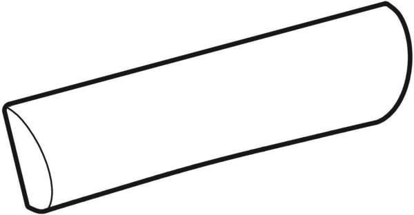GEBERIT Badewannenkopfstütze universell grau – Matte Oberfläche, PUR-Material
