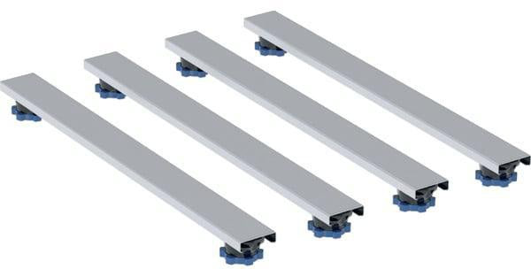 Geberit Set Füße und 4 Traversen 625mm für Duschwannen aus Steinharz, höhenverstellbar