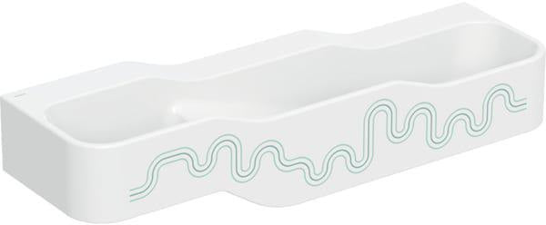 Geberit Bambini Spiel- und Waschlandschaft 140 cm, 3 Waschplätze, ohne Hahnloch, weiß