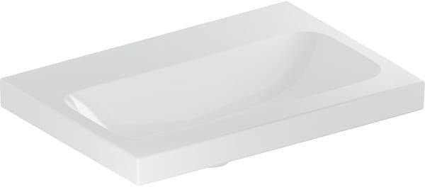 Geberit iCon Light Waschtisch 60x42 cm, verkürzte Ausladung, mit Hahnloch und Überlauf, weiß