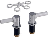 GEBERIT Set Scharniere abnehmbar 2 Stück verchromt für WC-Sitz
