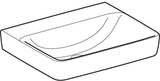 GEBERIT Renova Plan Waschtisch 55x44cm ohne Hahnloch & Überlauf, weiß – Unterbaufähig