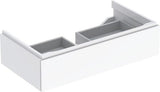 Geberit Xeno2 Unterschrank für Waschtisch, 1 Schublade, 58 cm, weiß hochglänzend, mit LED-Beleuchtung