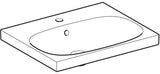 Geberit Acanto Waschtisch 60x48 cm mit Hahnloch und Überlauf in Weiß