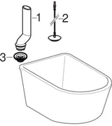 GEBERIT Bambini Sitzbadewanne 71,5x46,5x39,5 cm, weiß, ohne Überlauf