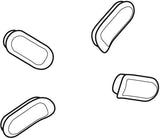 Geberit Set Puffer für WC-Sitzring Levada – 4 Stück, Steckbefestigung