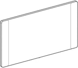 Geberit Option Lichtspiegel 90x65 cm mit LED-Beleuchtung oben – Aluminium gebürstet