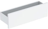 GEBERIT Smyle Wandablage eckig 45 cm mit 3 Handtuchhaken sandgrau