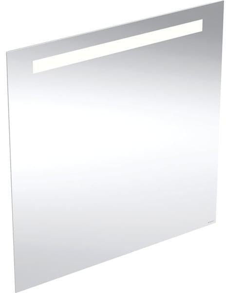 Geberit Option Basic Lichtspiegel eckig 50x70cm mit LED-Beleuchtung oben, Aluminium eloxiert