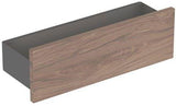 GEBERIT Smyle Wandablage eckig 45 cm mit 3 Handtuchhaken sandgrau