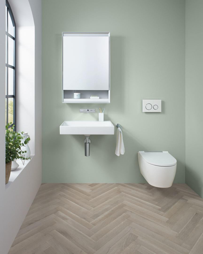 Geberit ONE Waschtisch 60x48 cm weiß KeraTect ohne Hahnloch ohne Überlauf