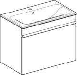 Geberit Renova Plan Waschtischset mit Unterschrank Nussbaum hell KeraTect 55 cm
