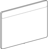 Geberit Option Lichtspiegel 90x65 cm mit LED-Beleuchtung oben – Aluminium gebürstet