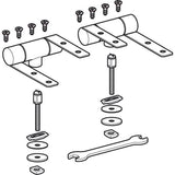 GEBERIT Set Scharniere für WC-Sitz Preciosa – 2 Stück mit Montageschlüssel