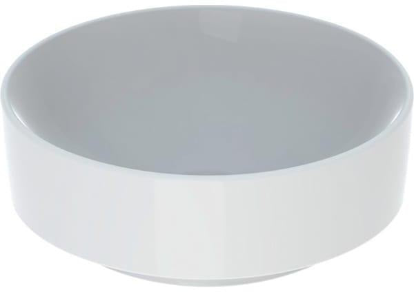 Geberit VariForm Aufsatzwaschtisch rund 40 cm weiß KeraTect ohne Hahnloch