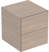 GEBERIT ONE Seitenschrank mit 2 Schubladen, 45 x 49,2 x 47 cm, weiß hochglänzend