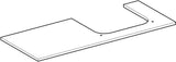 Geberit ONE Waschtischplatte Ausschnitt rechts 120x2x47cm Marmoroptik weiß matt