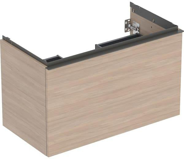 Geberit Acanto Waschtischunterschrank 90 cm, weiß hochglänzend, 1 Schublade + Innenschublade