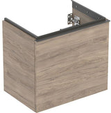 Geberit Acanto Waschtischunterschrank 60 cm – 1 Schublade, 1 Innenschublade, verkürzte Ausladung, weiß hochglänzend