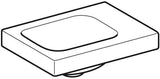 Geberit iCon Light Handwaschbecken 38x28 cm mit Hahnloch rechts, ohne Überlauf, weiß