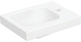 Geberit iCon Light Handwaschbecken 38x28 cm mit Hahnloch rechts, ohne Überlauf, weiß
