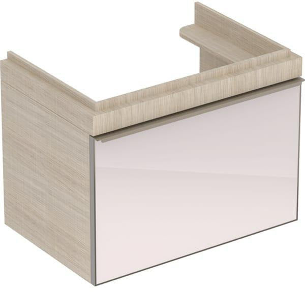 Geberit Citterio Unterschrank für Waschtisch, 73,4 cm, 1 Schublade, Eiche graubraun