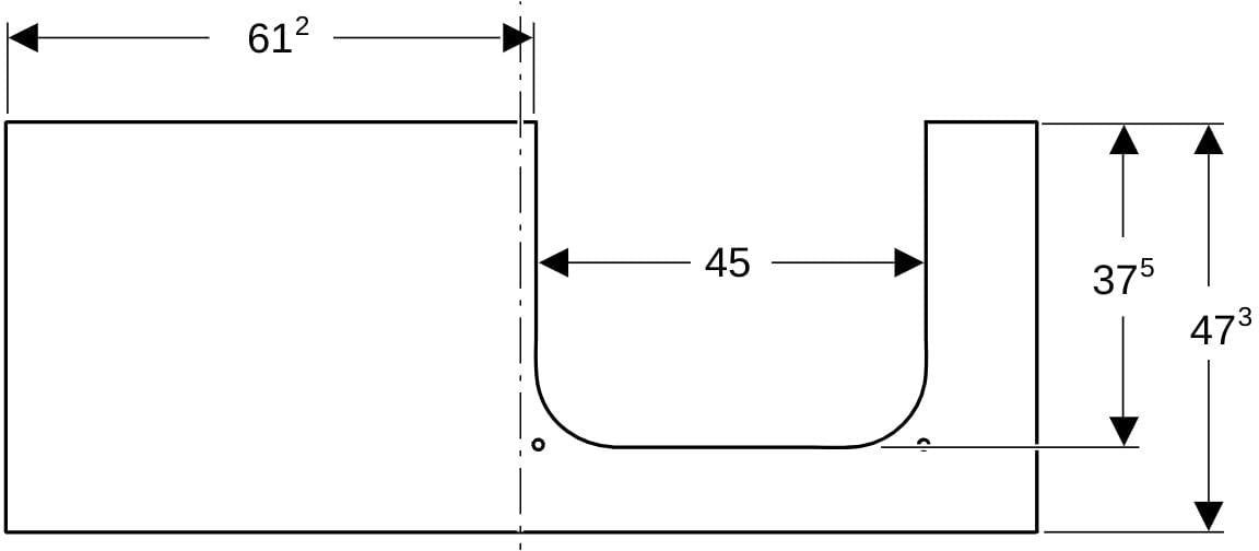 Geberit ONE Waschtischplatte Ausschnitt rechts 120x2x47cm Marmoroptik weiß matt