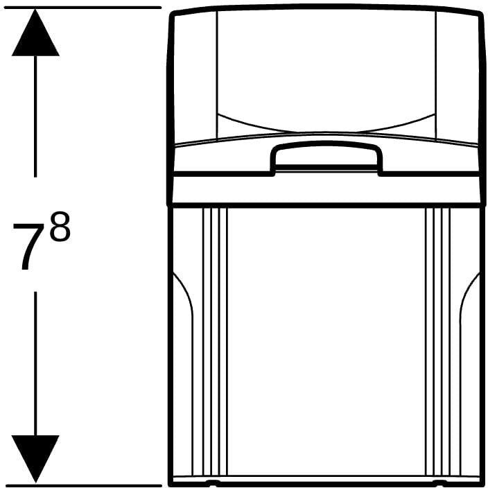 Geberit Steckdosenelement anthrazit – für Waschtisch- und Hochschränke, 230 V AC