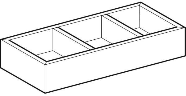 GEBERIT Schubladeneinsatz Smyle H-Unterteilung lava 32,3 cm für untere Schublade