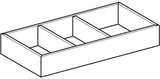GEBERIT VariForm Schubladeneinsatz H-Unterteilung – dunkelgrau, melaminbeschichtet, 18 x 5,7 x 37,3 cm