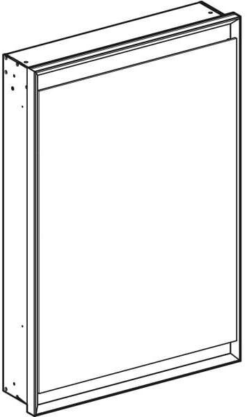 Geberit ONE Spiegelschrank mit ComfortLight, 1 Tür links, Unterputz, 60x90x15 cm, weiß